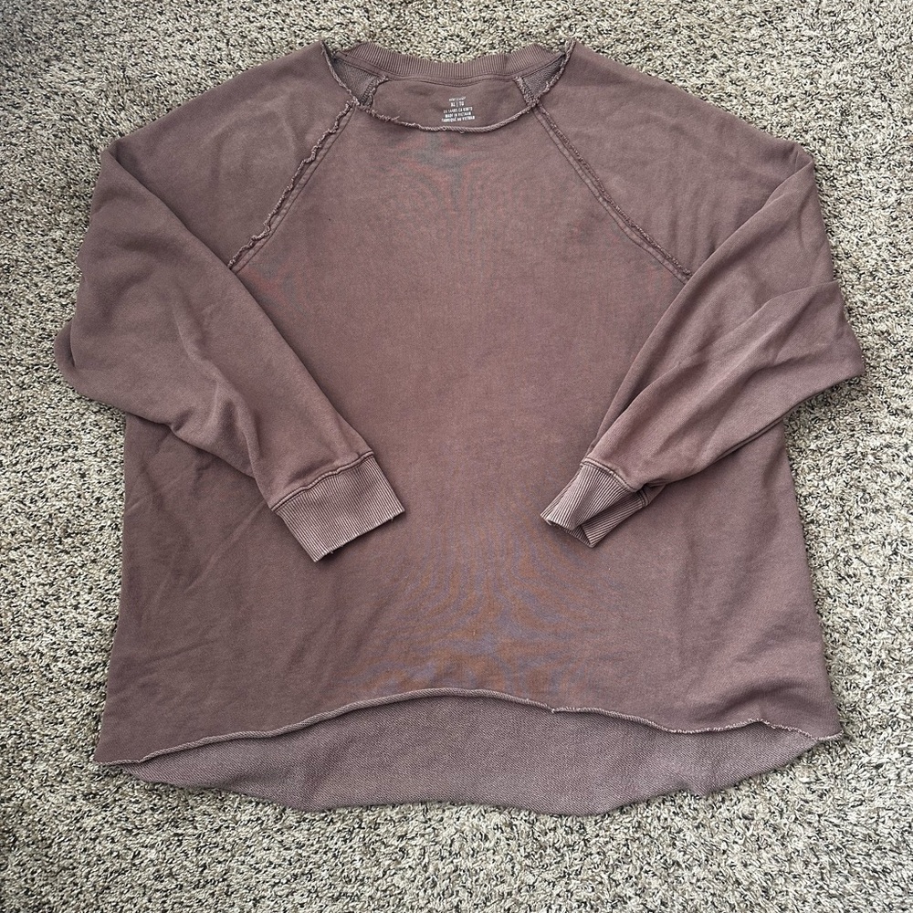 Aerie Long Sleeve Rustic Sweatshirt